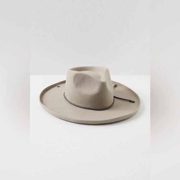 Free People White Sands Felt Hat x PETER GRIMM